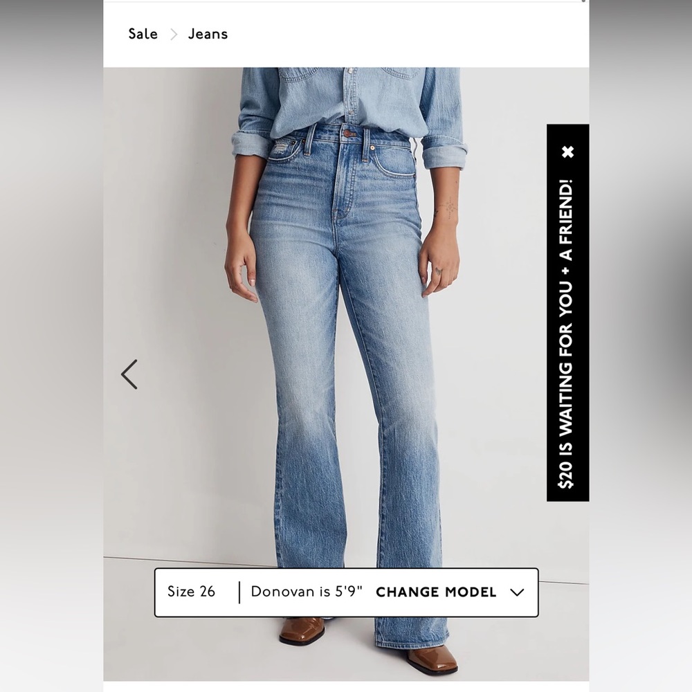 Madewell The Curvy Perfect Vintage Flare Jean